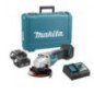 Esmeriladora Angular 4-12" 18 V + 2 Baterías 5 A + Estuche MAKDGA458RTE