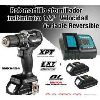 Rotomartillo Atornillador 18 V Makita DHP487YX2B