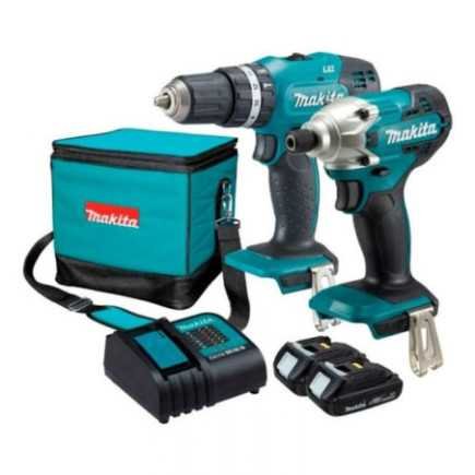 Combo Rotomartillo + Atornillador 18 V BL + 2 baterías 1.5 A  MAKITA DLX2336SYX