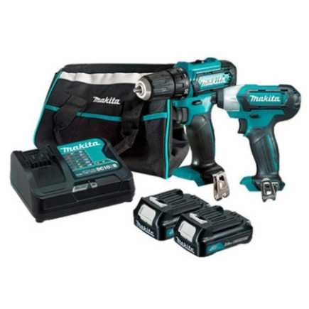 Combo Rotomartillo + Atornillador De Impacto 18V Makdlx2416Yx2