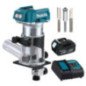 Recortadora 18 V + Bateria 5 A + brocas Makita DRT50STX12