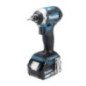 Atornillador de Impacto 1/4" 18 V BL + 2 baterías 3 A + estuche MAKITA DTD154RFE