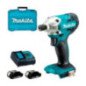 Atornillador de Impacto 1/4" 18 V + 2 baterías 1.5 A + estuche MAKITA DTD156SYE