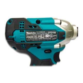 Atornillador de Impacto 1/4" 18 V + 2 baterías 1.5 A + estuche MAKITA DTD156SYE