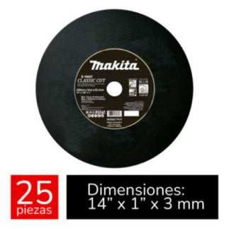 Disco Abrasivo Corte Metal 14" Juego de 25 piezas MAKE-1082725KIT
