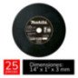 Disco Abrasivo Corte Metal 14" Juego de 25 piezas MAKE-1082725KIT Disco Abrasivo Corte Metal 14" Juego de 25 piezas MAKE-1082725KIT