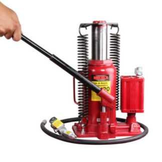 Gato Hidroneumático De Botella C/ Tornillo Extensión 20 T MIKELS GN-20