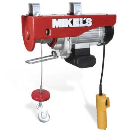 Polipasto Eléctrico 600 Kg Cable 12 M MIKELS PE-600