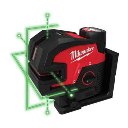 Láser de línea cruzada verde milwaukee MIL3421