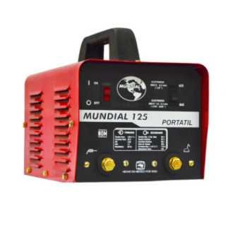 Soldadora De Electrodo Portátil 125 Amperes Con Juego De Cables Soldadoras Mundial Mun125Ca