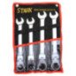 Llaves Combinadas Tipo Matraca Flex 4 Piezas Stark Tools 18707 Llaves Combinadas Tipo Matraca Flex 4 Piezas Stark Tools 18707