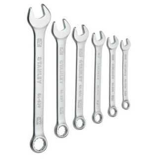 Llaves Combinadas 6 Piezas 3/8",7/16",1/2",9/16",5/8",11/16" Stanley 86083