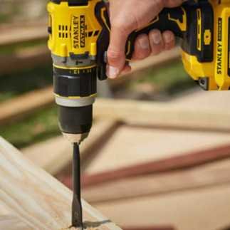 Combo Rotomartillo + Atornillador 20 V BL + 2 baterías 2 A STANLEY SBDI465D2T-B