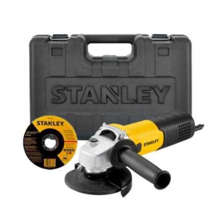 Esmeriladora Angular Mini 4-1/2" 1,050 W + 2 discos + estuche STANLEY SGS1045K-B3