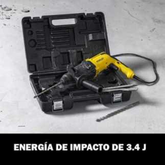 Rotomartillo SDS Plus 1" 800 W 2.4 J 4,300 gpm + brocas + estuche STANLEY SHR263KA-B3