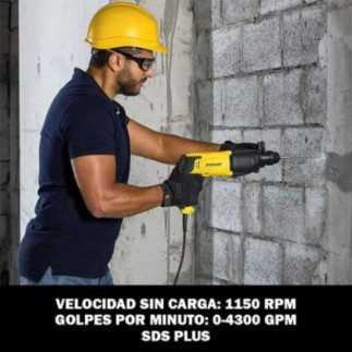 Rotomartillo SDS Plus 1" 800 W 2.4 J 4,300 gpm + brocas + estuche STANLEY SHR263KA-B3