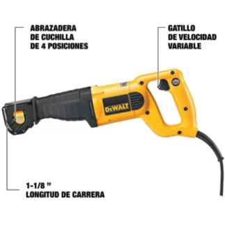 Sierra Sable 1-1/8" 1,000 W 0-2,800 cpm DEWALT DWE304