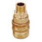 Cople de bronce de conexión rápida 1/4" NPT macho Surtek 108124