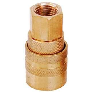 Cople de bronce de conexión rápida 1/4" NPT hembra Surtek 108125