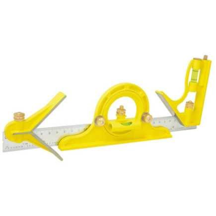 Escuadra de 7 combinaciones con 3 cabezas maquinadas 12" Surtek 122255