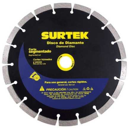 Disco de diamante segmentado 4-1/2" Surtek 123462