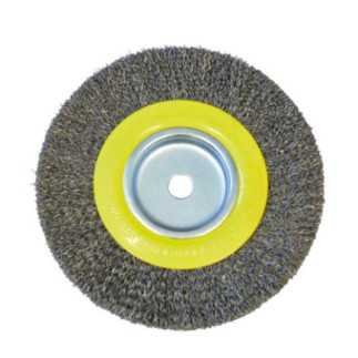 Carda copa ondulada alambre delgado para esmeril 6" x 3/4" eje 1/2" Surtek C539