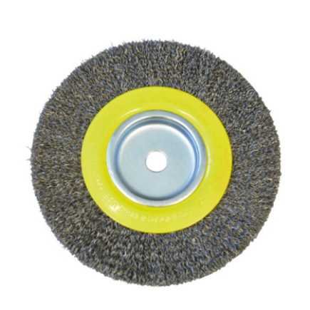 Carda copa ondulada alambre delgado para esmeril 6" x 3/4" eje 1/2" Surtek C539