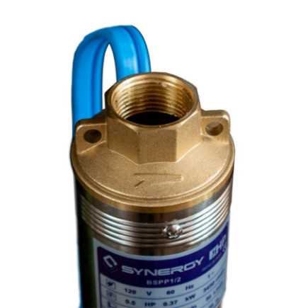 Bomba sumergible 1/2 HP 1/2" 370 W 46 M Profundidad SYNERGY BSPP1/2