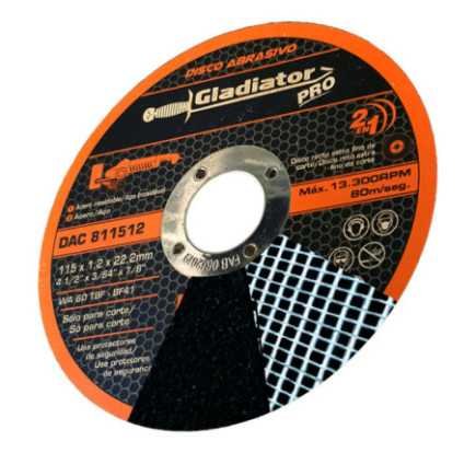 Disco Abrasivo de Corte fino 4-1/2" SYN-DAC811512