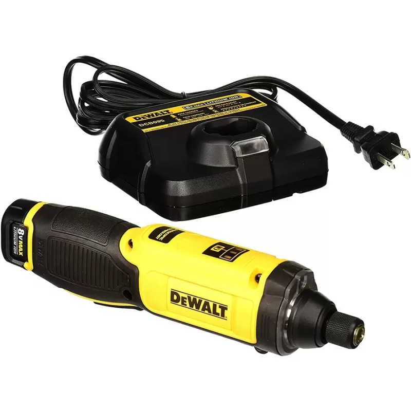 Atornillador Recto 1/4" 8 V + batería + cargador DEWALT DCF682N1