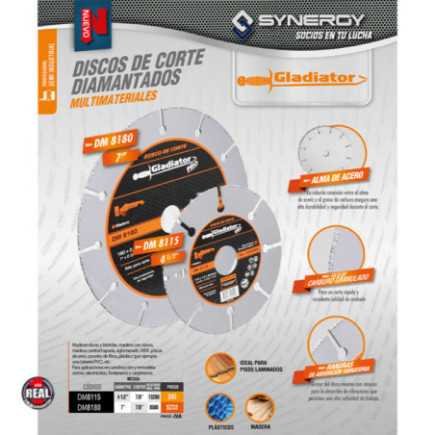 Disco Diamantado Segmentado 7"X564"X78" SYN-DM8180