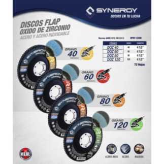 Disco Laminado De Oxido De Zirconio G 120 4-12"X78" SYN-DOZ120
