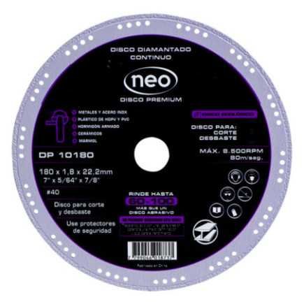 Disco Diamantado Continuo Premium 7"X564"X78" SYN-DP10180-A