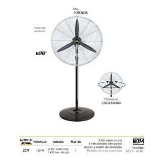 Ventilador Industrial Con Pedestal 26" Adir 2071