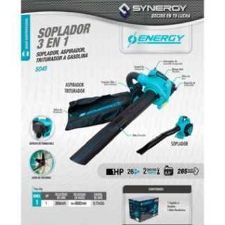 Sopladora a Gasolina 26 cc 1 Hp 3 en 1 Energy SO45