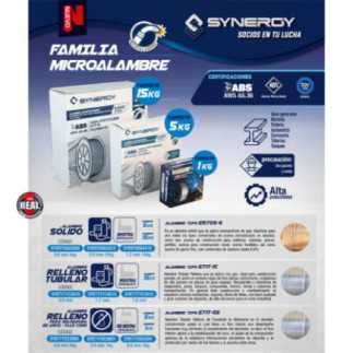 Alambre Relleno Flux Core 0.035*5Kg SYN-SYE71TGS355