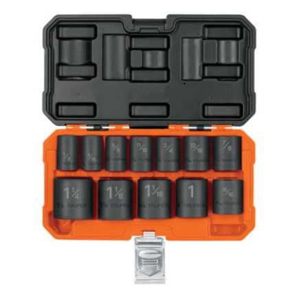 Juego De 12 Dados Cuadro 1/2' De Impacto 6 Puntas Std