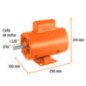 Motor eléctrico monofásico de 1/2 HP, baja velocidad, Truper TRUP-102303