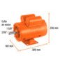 Motor eléctrico monofásico de 3/4 HP Truper 102304