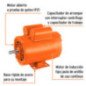 Motor eléctrico monofásico de 1 1/2 HP Truper 102306