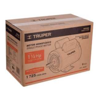 Motor eléctrico monofásico de 1 1/2 HP Truper 102306
