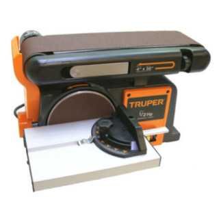 Lijadora de Banda y Disco 4"x 36" 6" 373 W 600 m/min TRUPER PUL-4X6T