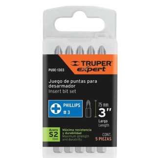 Puntas De Cruz Ph1 Largo 3" Truper Trup-12152