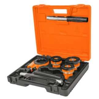 Tarraja Juego de 4 piezas para tubo, TRUPER 13070