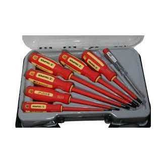 Juego 6 Desarmadores Dieléctricos Y 1 Probador De Corriente Truper 14196