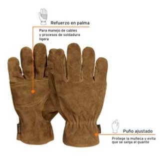 Guantes De Carnaza Para Electricista Truper 14289