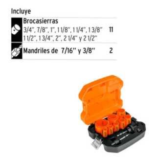 rocasierras bimetálicas, 13 piezas, Truper Expert juego TRUPER TRUP-15411