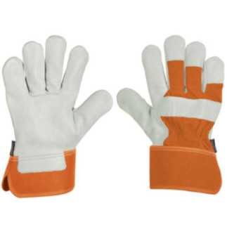 Guantes de Piel de Res y Dorso De Loneta TRUPER 17051