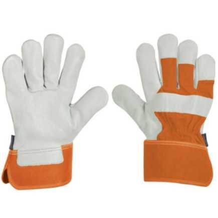 Guantes de Piel de Res y Dorso De Loneta TRUPER 17051