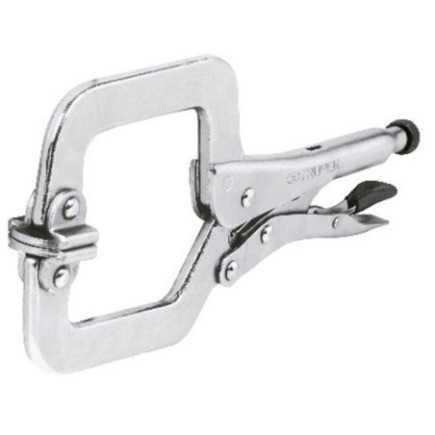 Pinza de presión, tipo 'C' de 11', con mordaza autoajustable TRUPER TRUP-17427